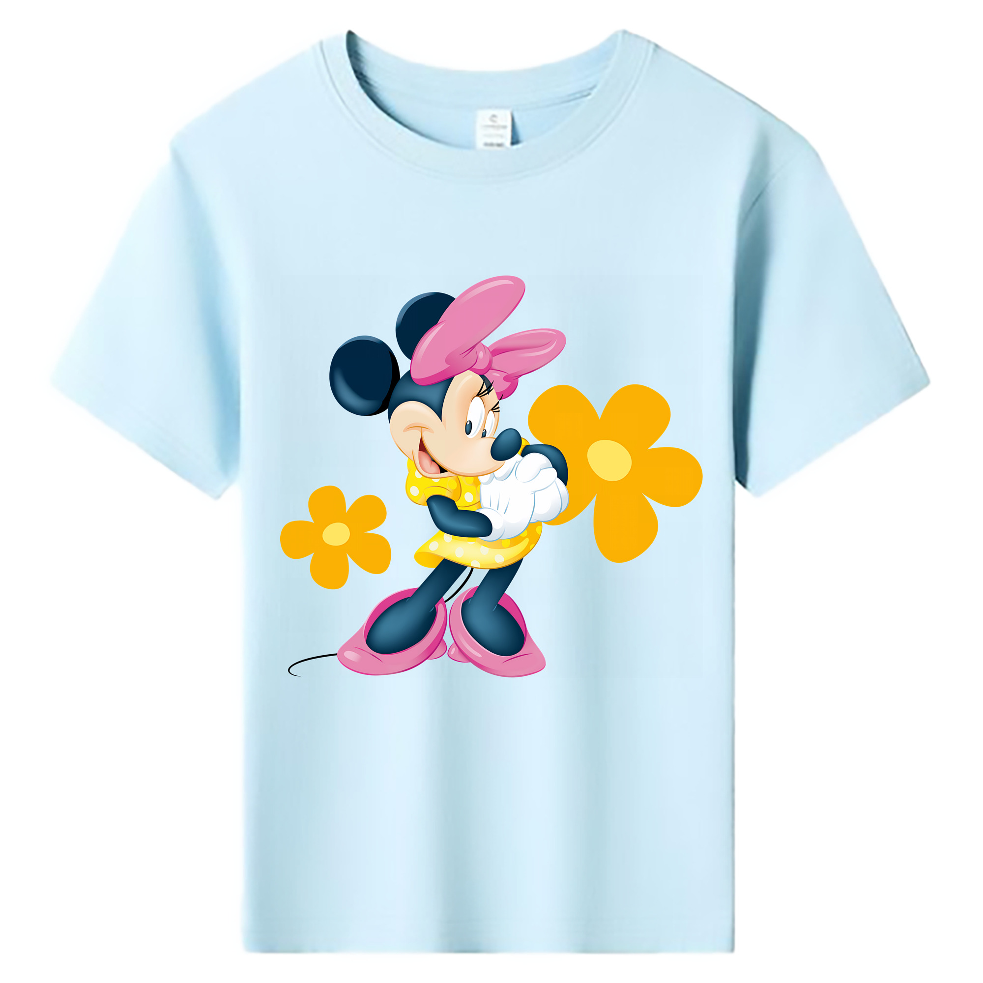 ミッキーマウス Mickey Mouse 綿100％キッズTシャツ（フロントプリント）